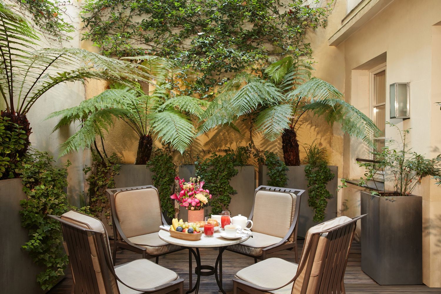 Terrasse paris centre hotel luxe