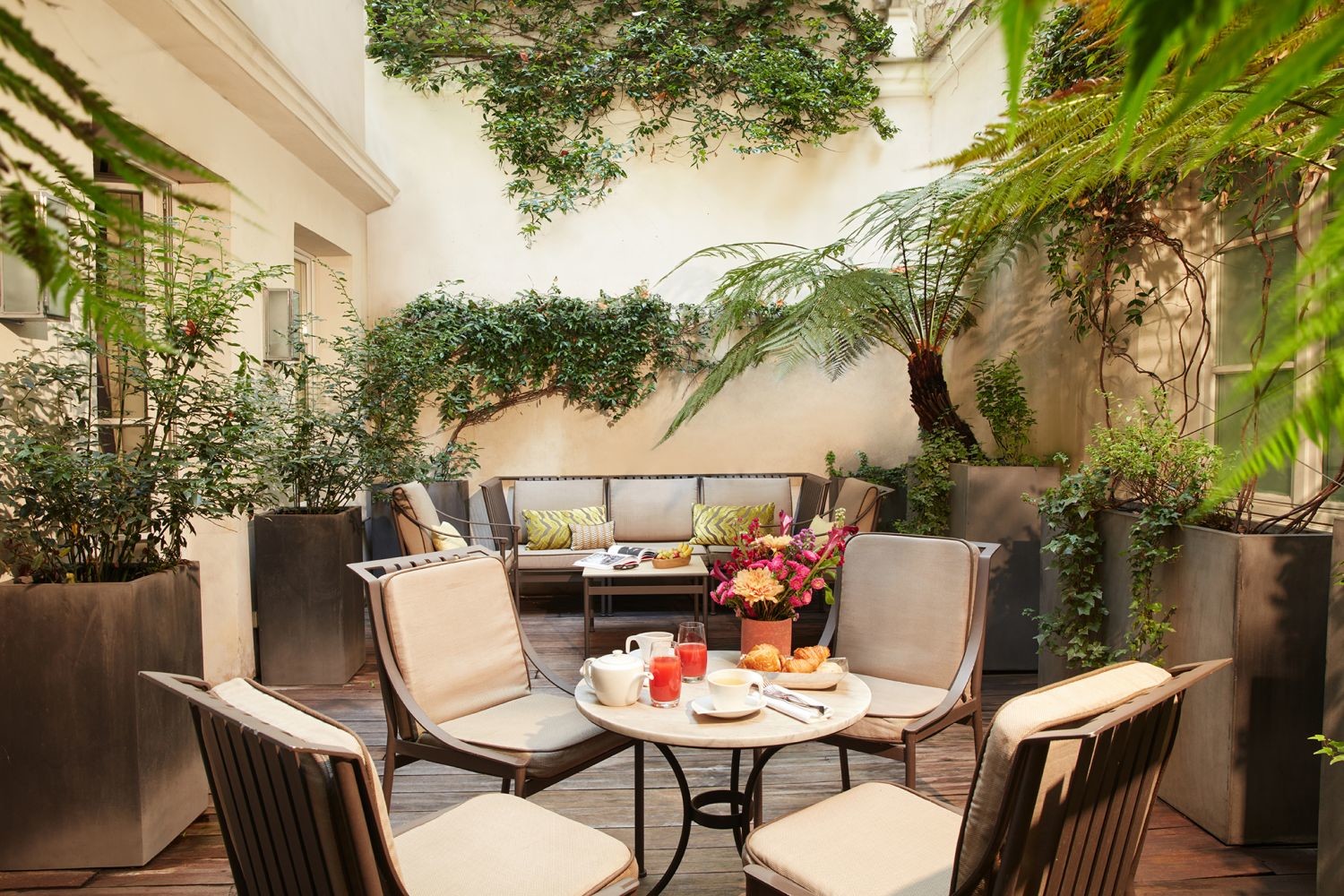 Terrasse paris centre hotel luxe